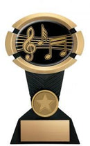 Resin Impact Series Music Trophy in Gold and Black - shoptrophies.com