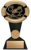 Resin Impact Swimming Trophy in Black and Gold - shoptrophies.com
