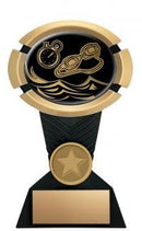 Resin Impact Swimming Trophy in Black and Gold - shoptrophies.com