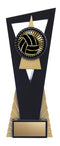Resin Solar Series Black Gold Volleyball Trophy - shoptrophies.com