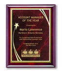 Rosewood Piano Finish Shooting Star Plaque - shoptrophies.com