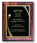 Shooting Star Series Walnut Plaque - shoptrophies.com