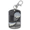 Silver Soccer Zipper Pull Dog Tag - shoptrophies.com