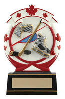 Resin Maple Leaf Hockey Trophy