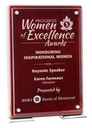 Vista Rosewood Plaque with Acrylic Plate - shoptrophies.com