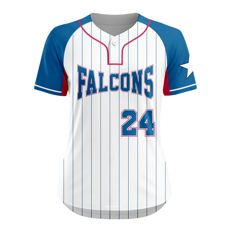 VXN 1-Button Short Sleeve Softball Jersey