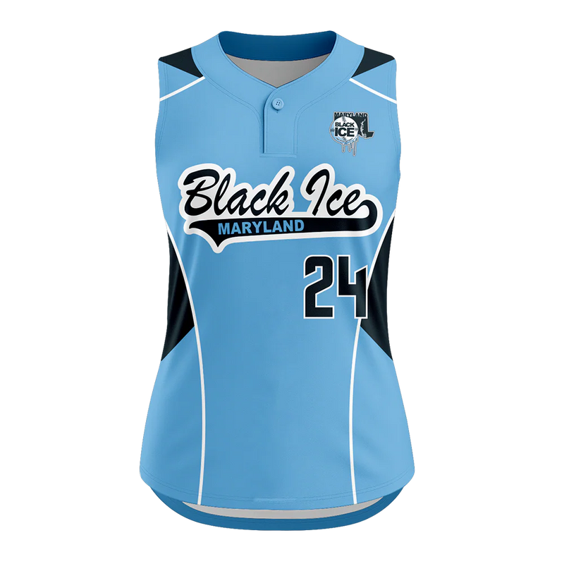 Vantage Short Sleeve One Button Softball Jersey