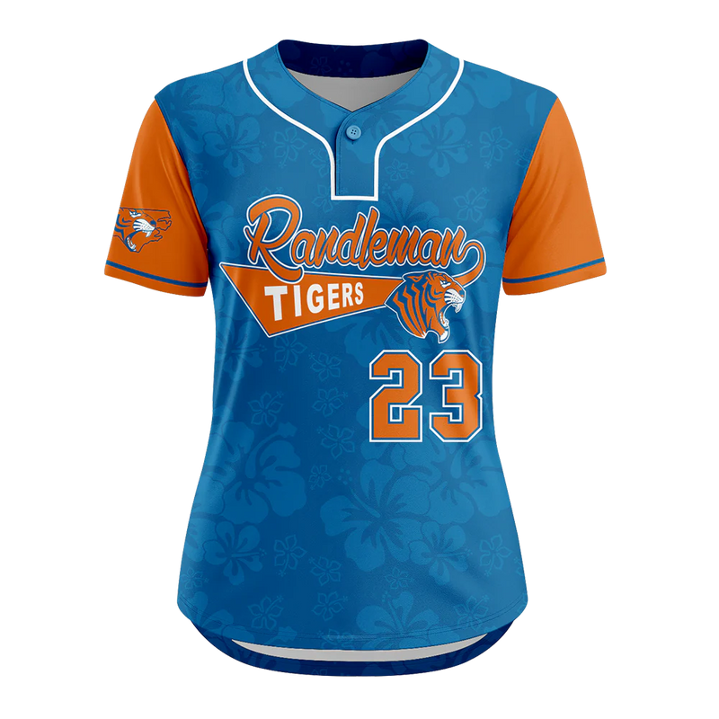 Ampd One Button Short Sleeve Softball Jersey