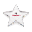 Crystal Pentagon Star Paperweight