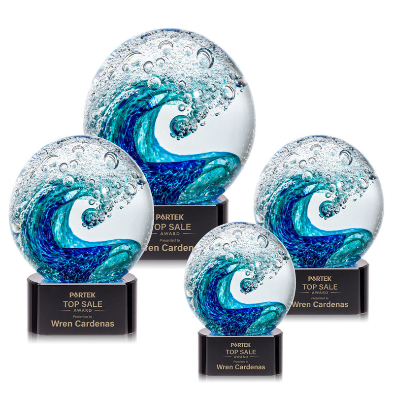 Crystal Surfside Award on Paragon - Black