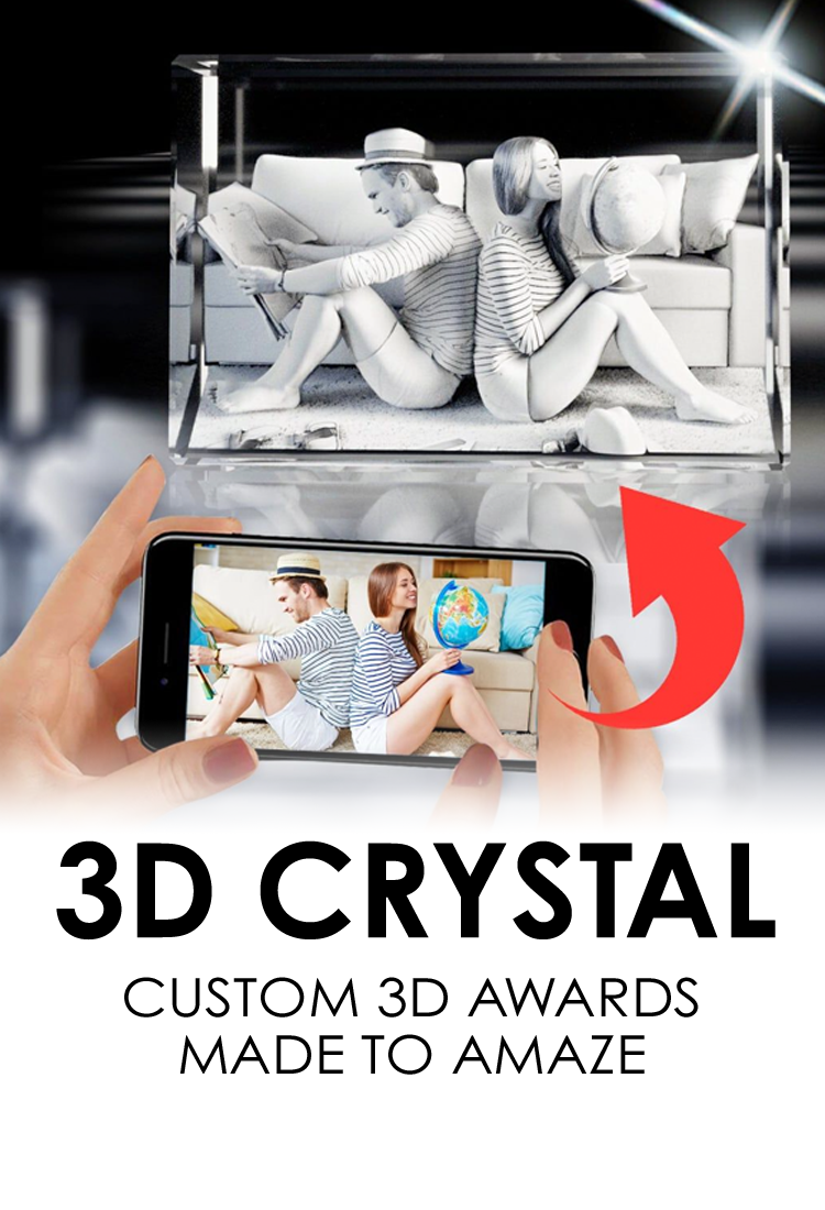 3D Crystal Gifts. We Convert Your Photo to 3D, Laser Engraved Inside Crystal. Turn any photo into a keepsake gift that your family & friends will cherish forever.