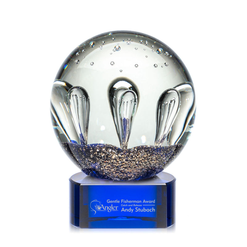 Crystal Serendipity Award on Paragon Base - Blue