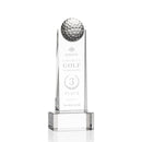 Crystal Dunbar Golf Award on Base - Clear