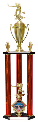 Multi Sport Large 3 Set Post Carbon Fibre Column Trophy Cup