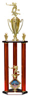 Multi Sport Large 3 Set Post Carbon Fibre Column Trophy