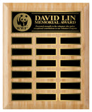 Bamboo Annual Plaque