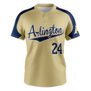 AXN 2 Button Baseball Short Sleeved Jersey