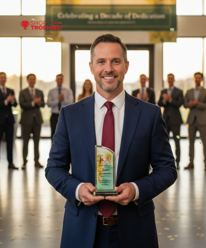 Acrylic Sublimation Curve Top & Base Award
