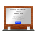 Aspire Wood & Glass Corporate Award Plaque – Elegant Annual Recognition
