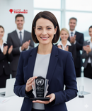 Black & Clear Flair Acrylic Award
