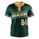 Blitz 2 Button Baseball Short Sleeved Jersey