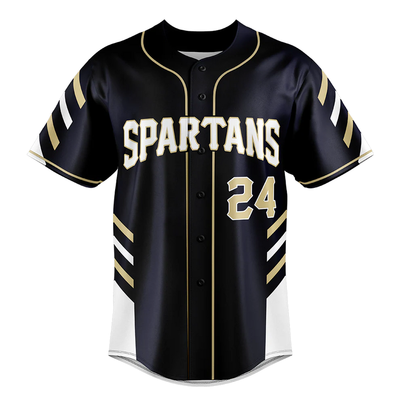 Blitz Full Button Baseball Short Sleeved Jersey