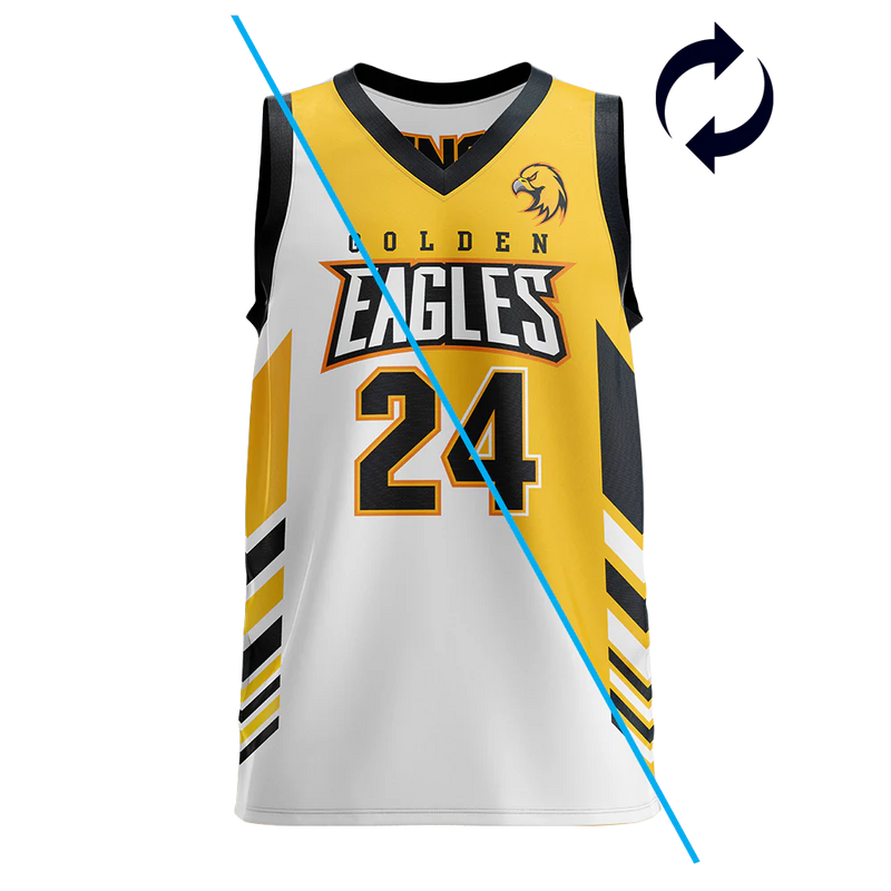 Vantage Reversible Vee Neck Custom Sleeveless Basketball Jersey