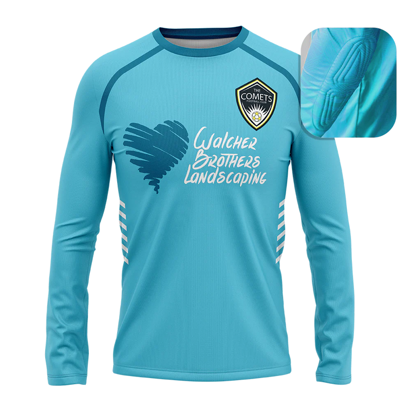 Sentra Crew Neck Custom Long Sleeved Padded Soccer Goalie Jersey
