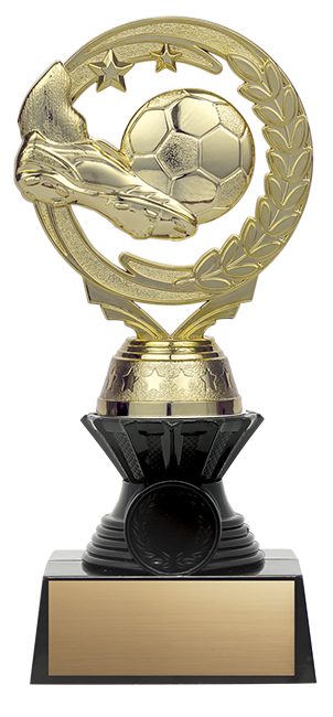 Nexus Twister Silver/Gold Soccer Trophy