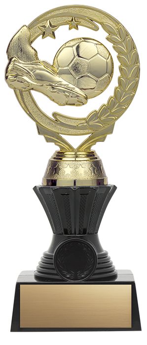 Nexus Twister Silver/Gold Soccer Trophy