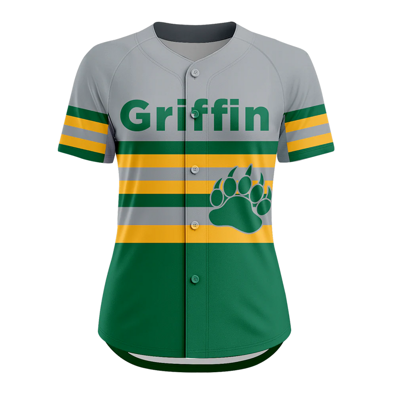 VXN Full Button Short Sleeve Softball Jersey