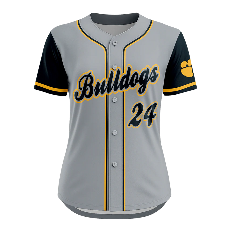 Ampd Full Button Short Sleeve Softball Jersey