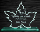 Glass Maple Leaf Award