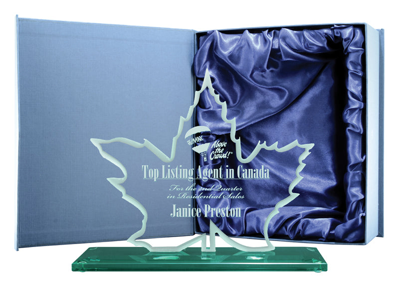 Glass Maple Leaf Award