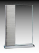 Clear Glass Perpetual Plaque on Base, 12 Plates