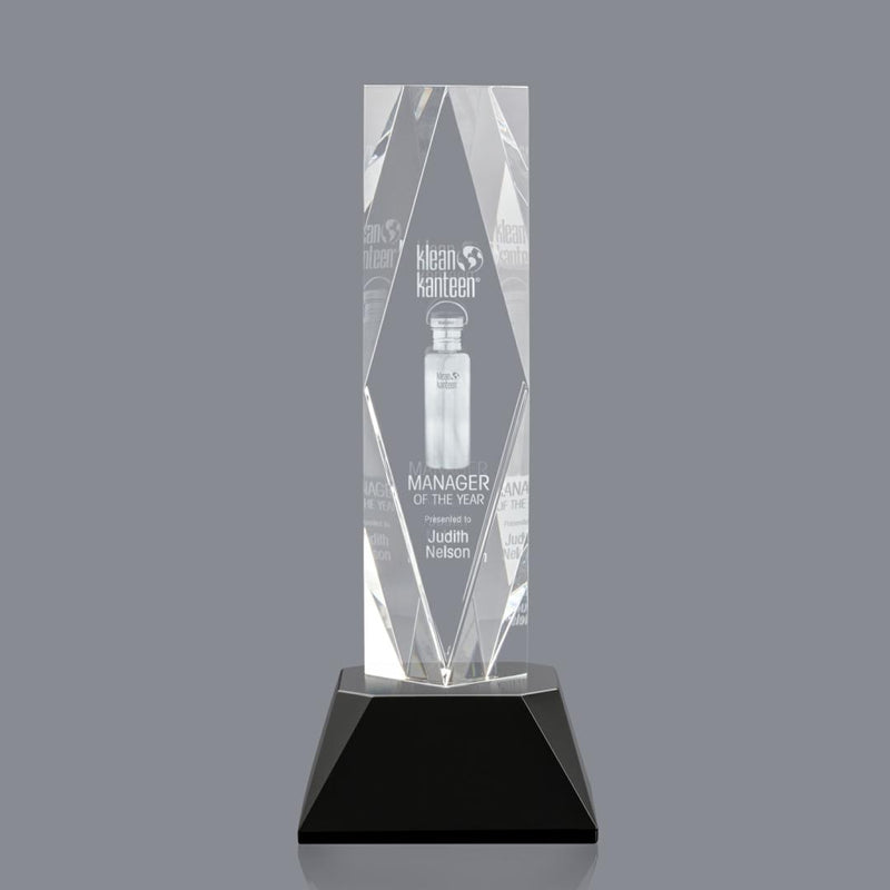 Crystal President Award on Base - Black