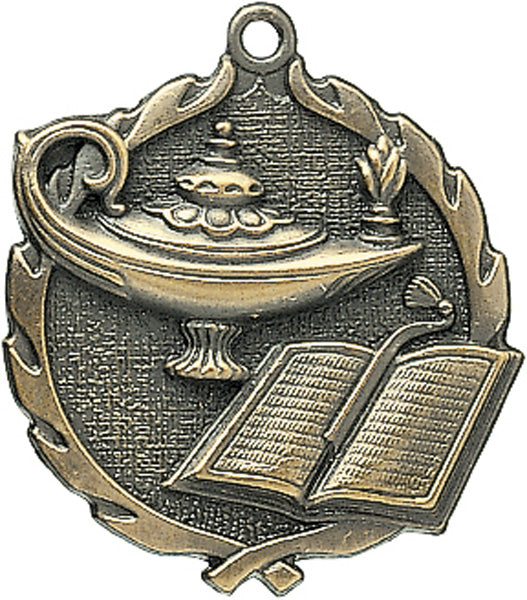 Sculptured Lamp of Knowledge Medal