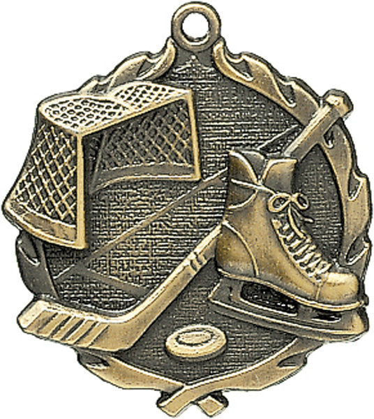 Sculptured Hockey Medal