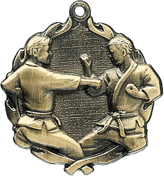 Sculptured Karate Medal