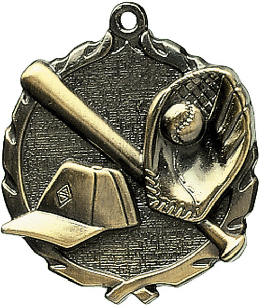 Sculptured Baseball Medal