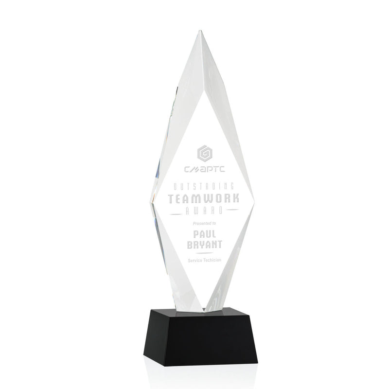 Crystal Manilow Award on Black Robson Base