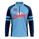 Quarter Zip Meridian Long Sleeve Flexweave Cage Jacket Jersey