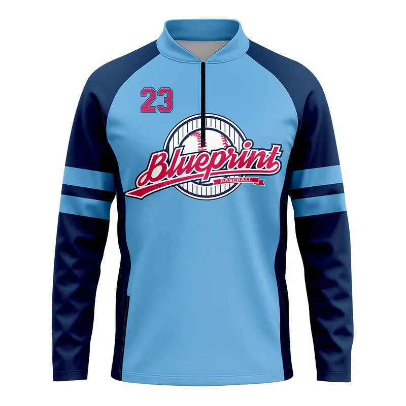 Quarter Zip Meridian Long Sleeve Flexweave Cage Jacket Jersey