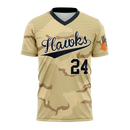 Roster Vee Neck Baseball Short Sleeved Jersey