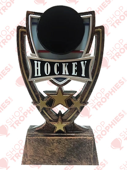 6.5" The All-Star Hockey Shield Award Trophy