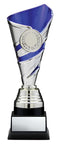 Fire and Ice Silver and Blue Insert Holder Trophy Cup