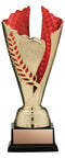 Fire and Ice Series Gold and Red Insert Trophy