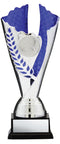 Fire and Ice Series Silver and Blue Insert Trophy