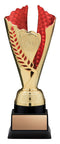 Fire and Ice Series Gold and Red Insert Trophy