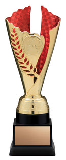 Fire and Ice Series Gold and Red Insert Trophy